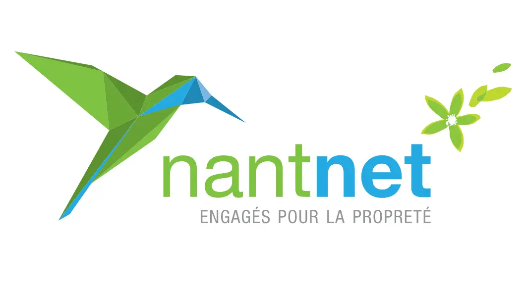 Logo Nantnet avec la baseline "Engagés pour la propreté"